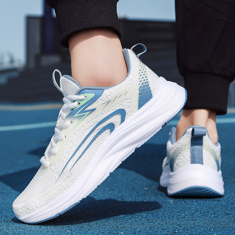 步莱登智能按摩鞋电脉冲运动鞋情侣款磁能震动跑步鞋晋江源头工厂