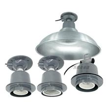 灯头螺口E27工矿灯头铜芯防水E40大瓦灯座仓库工厂房养殖保温灯罩