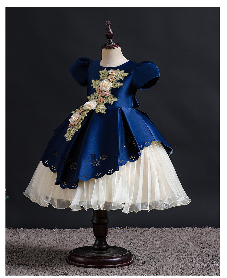 Summer princess girl's performance dress, new autumn and winter children's clothing_voghion.com