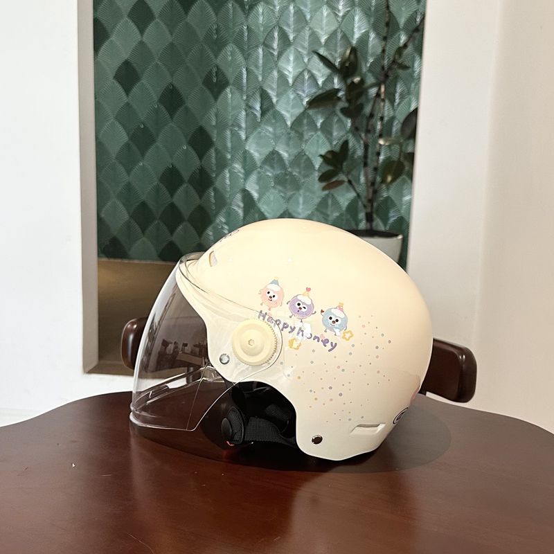 Electric Motorcycle Helmet, Universal Summer Sunscreen Half Helmet