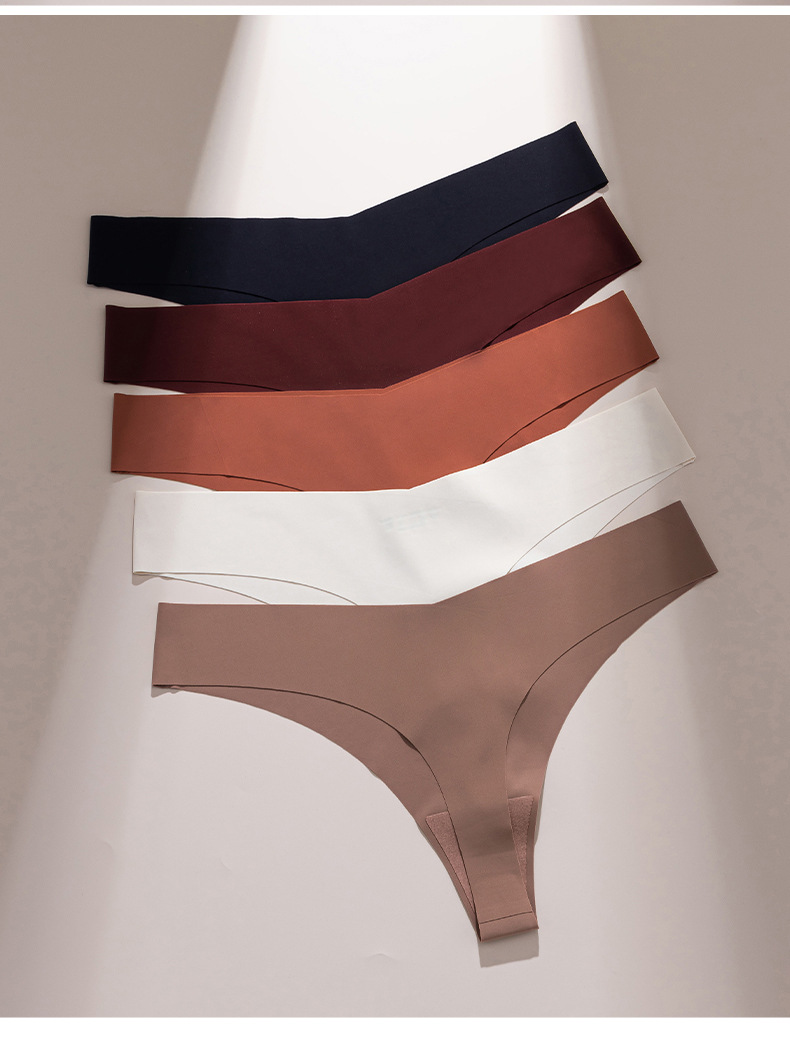 Solid Color Pattern All Seasons Season Women's Gender Simple Style Style Solid Color Low Waist Thong Panties