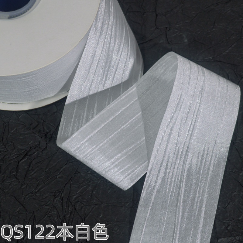 Impresión de la cinta arco regalo cuerda cinta plisada coreana accesorios de embalaje en stock al por mayor Corea del Sur cinta de poliéster