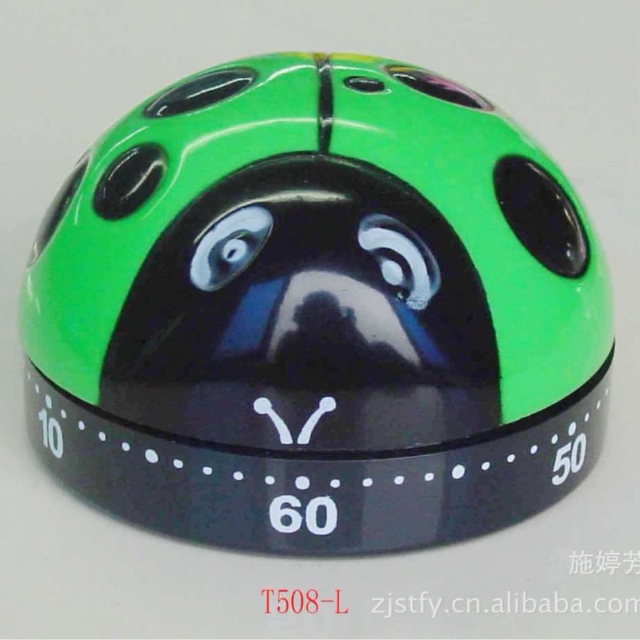 Suministro de cocina temporizador electrónico temporizador escarabajo temporizador caja de color