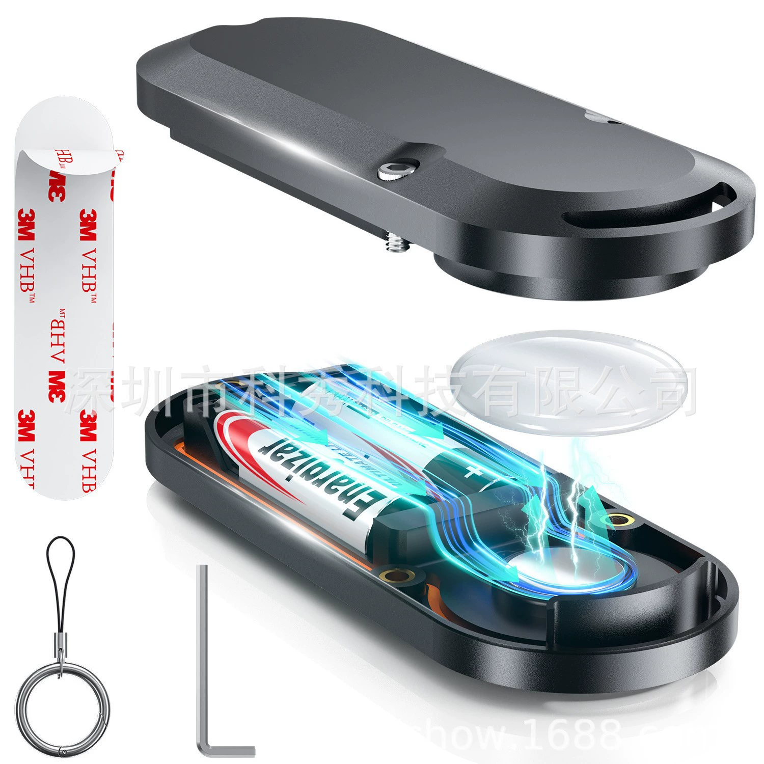 Применимый для трансграничных устройств Apple Airtag, зарядное устройство, защитный чехол для аккумулятора, IP66, водонепроницаемый расширенный