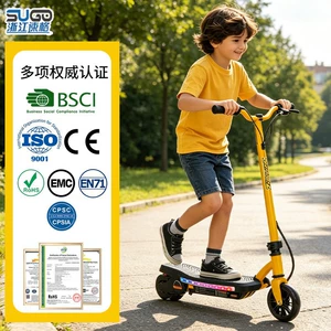 Uşaqlar üçün qatlanan elektrik skuter, yanıb-sönən kiçik elektrikli nəqliyyat vasitəsi