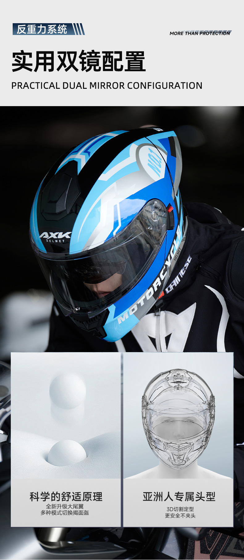 3C/DOT Motorcycle Helmet for Men and Women, All-Season Riding Open-Face Helmet, Winter Warm Riding Safety Helmet