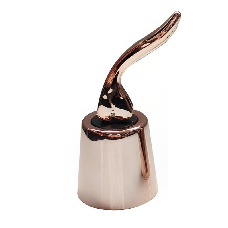 후드가 있는 로즈 골드 플라스틱 손잡이 플러그 스테인리스 스틸 본체 단일 가방