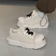 3758 Big Head Niche Board Shoes for Men and Women Couple's Original Design National Tide Bread Shoes Thick Sole Height Increasing High Street Tide Shoes