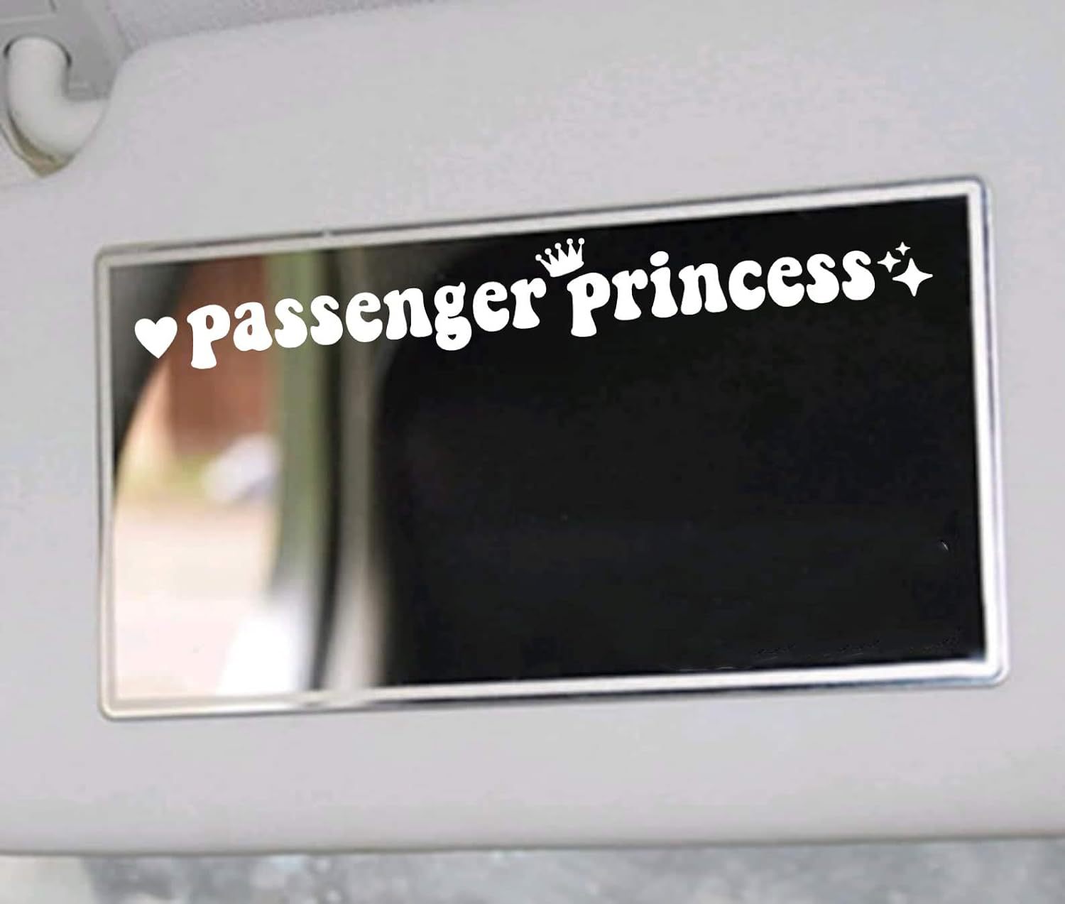 Pasajero princesa espejo retrovisor pegatinas lindo pasajero princesa pegatinas vinilo dama coche pegatinas