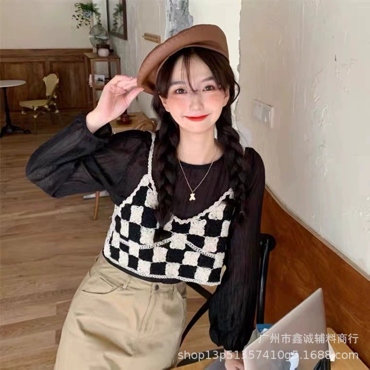Женская пляжная накидка с длинным рукавом, one size (длина 65 см), защита от солнца, лёгкая