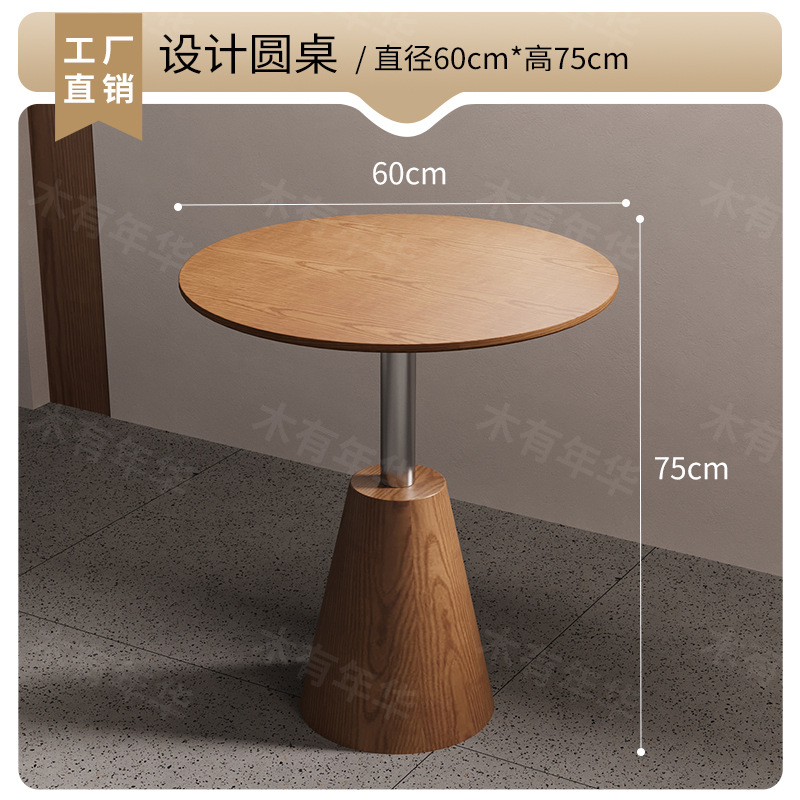 Juego de Mesa y Sillas de Comedor de Madera Maciza para Restaurante image 14