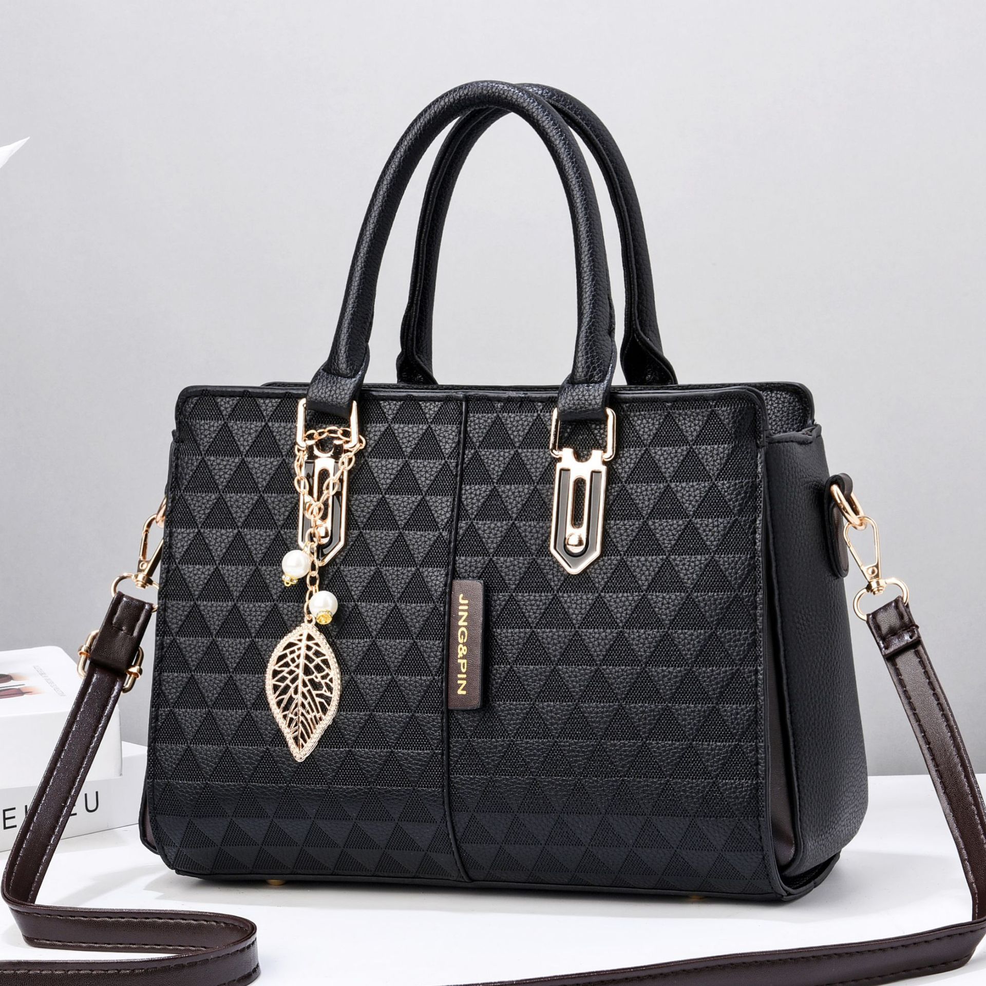 [Bolso de mujer Shichen] 2023 nuevo bolso de moda europeo y americano de gran capacidad AliExpress Comercio exterior bolso de mujer bolso de hombro