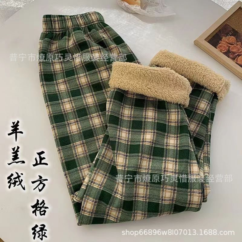 Pantalones de pijama de franela de coral de dibujos animados, pantalones de pijama de hombre, pantalones de invierno de otoño de mujer, pantalones caseros
