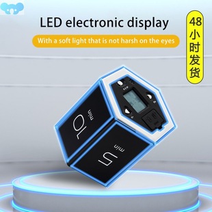 Creative Hexagon Flip Timer Mutable Countdown Reminder Count