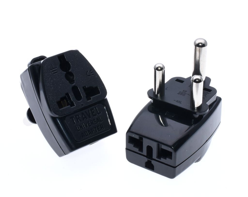 大南非旅行电源插头转换器 南非标3圆脚插转多孔插座 一转三插