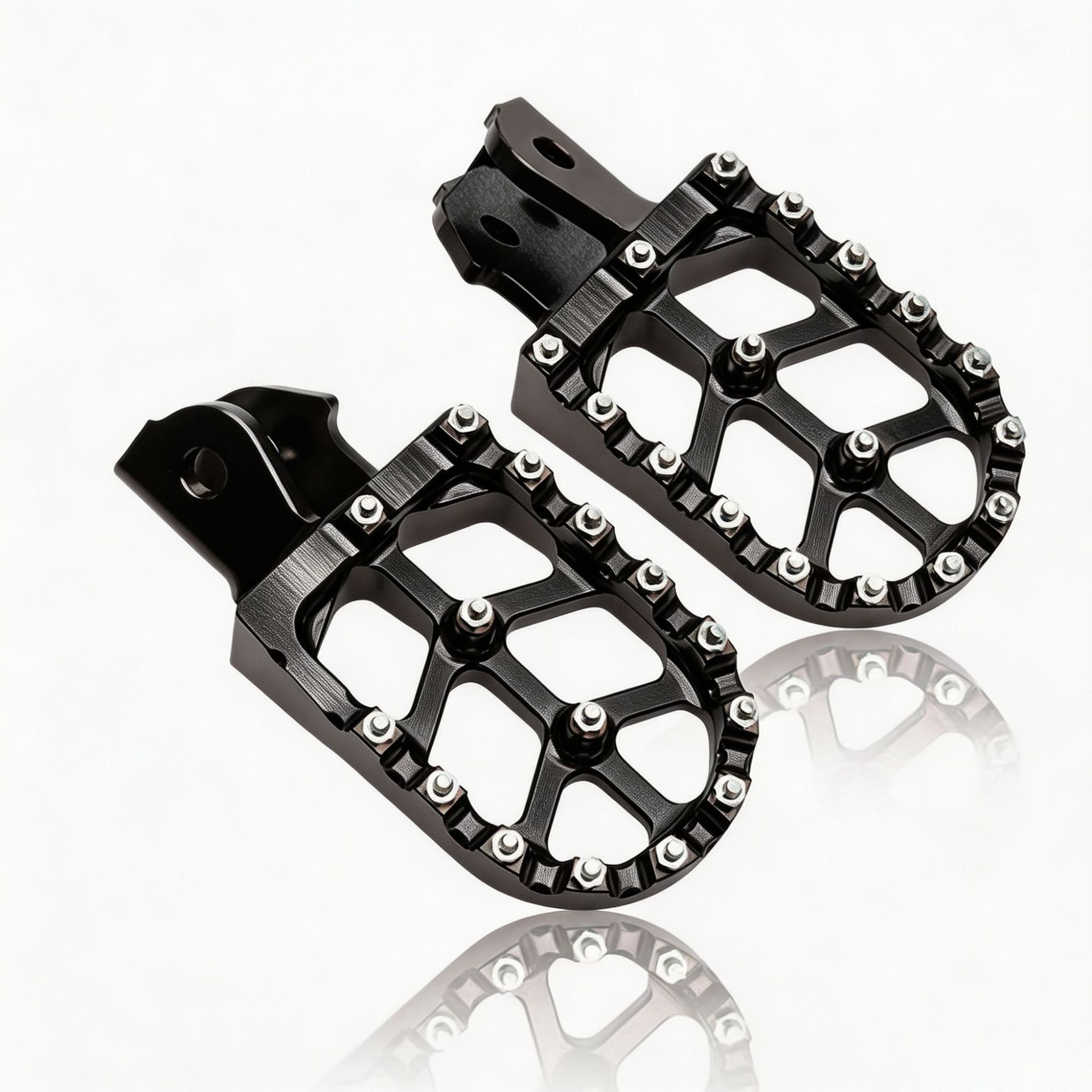 Motorcycle Off-Road Vehicle Cnc Modified Parts, Colorful Aluminum Alloy Round Front and Rear Footrests, Universal Parts for Cross-Border Trade