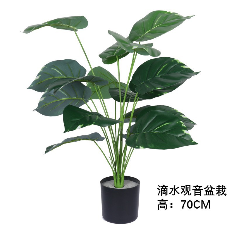 Planta Artificial Guanyin en Maceta de Plástico para Sala de Estar