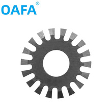 工厂批发12mm齿形圆形波浪虚线文具不锈钢齿形刀片虚线刀切纸刀