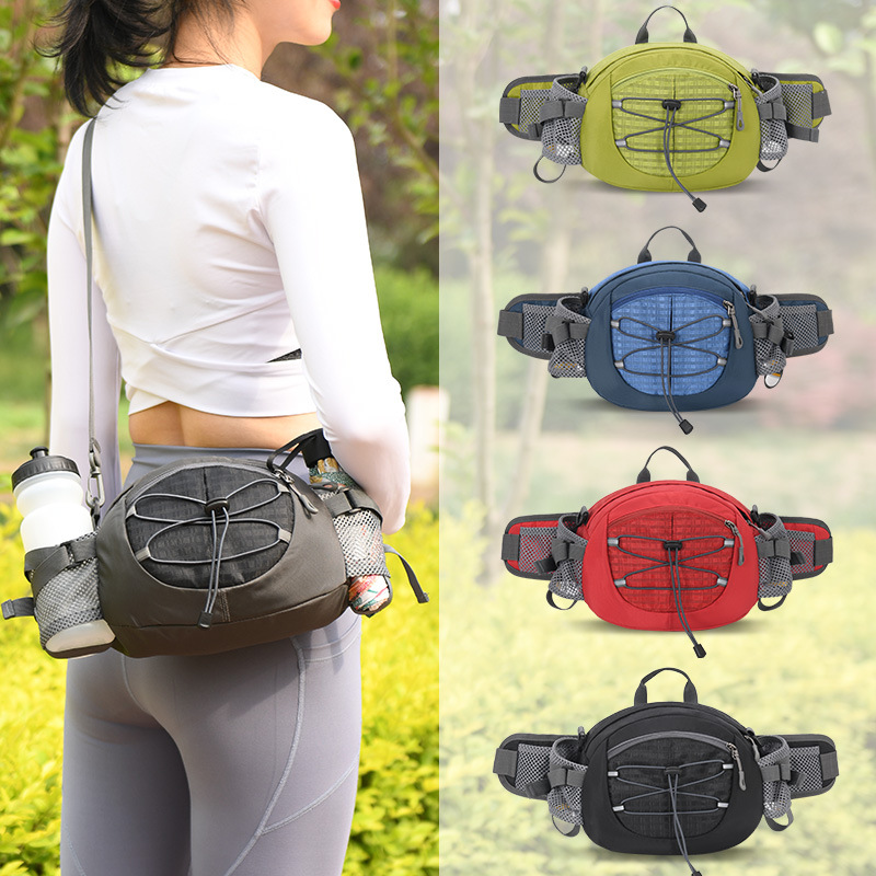 Outdoor Sports Mountaineering Waist Bag Large Capacity Waterproof Hiking Travel Waist Bag Single Shoulder Crossbody Bag