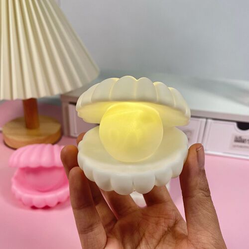 Creative shell night light bedside lamp wake-up Christmas decoration night market stall ornaments luminous children's toys gifts