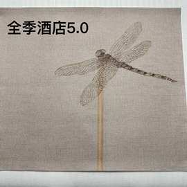 全季酒店5.0背景专用工程墙布 无纺布无缝PVC墙布防潮阻燃壁布