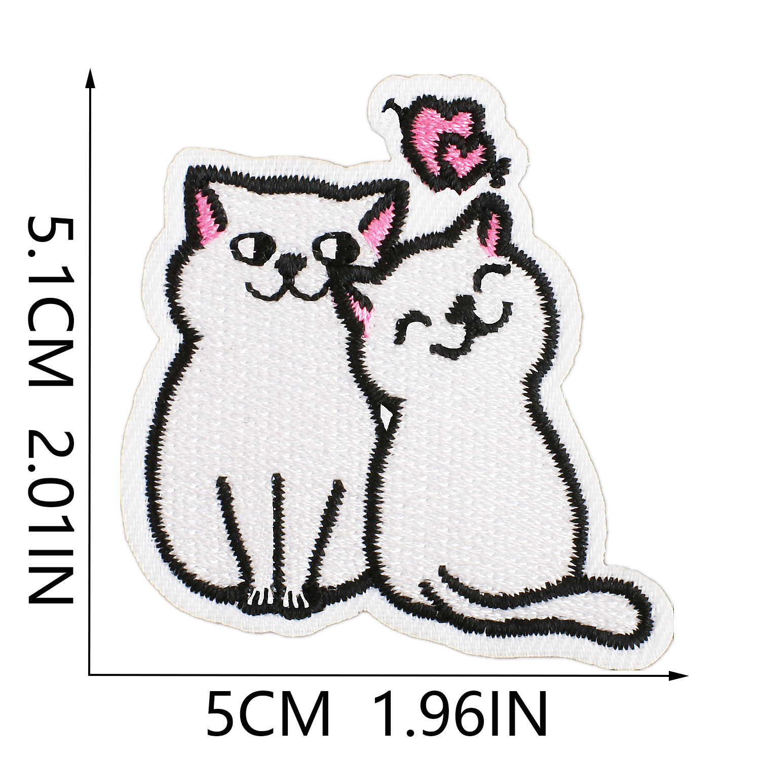 3g Weight Clothing Sticker Patches Classification 1 Piece Quantity Dacron thread Material Valentine'S Day Festival Heart Shape Pattern Casual, Elegant, Lady Style Embroidery Craft 1 Piece Casual Elegant Lady Heart Shape Dacron Thread Clothing Sticker Patches 8