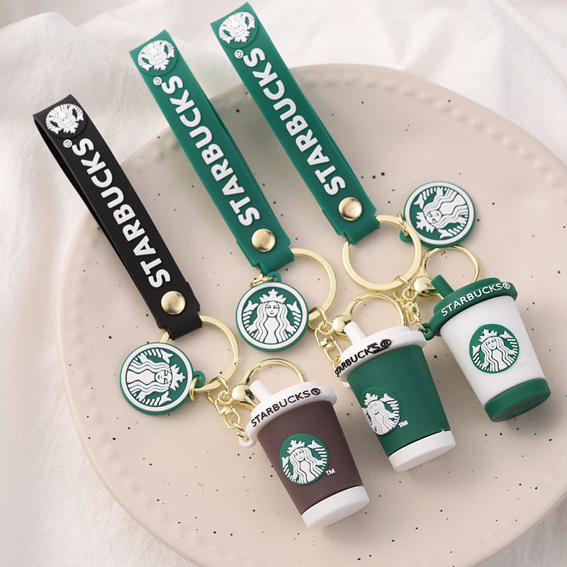 Cross-border Starbucks Keychain Silicone Cartoon Coffee Cup Internet Celebrant Pendant Cute Bear Couple Bag Hanging Ornaments Cross-border Starbucks Keychain Silicone Cartoon Coffee Cup Internet Celebrant Pendant Cute Bear Couple Bag Hanging Ornaments