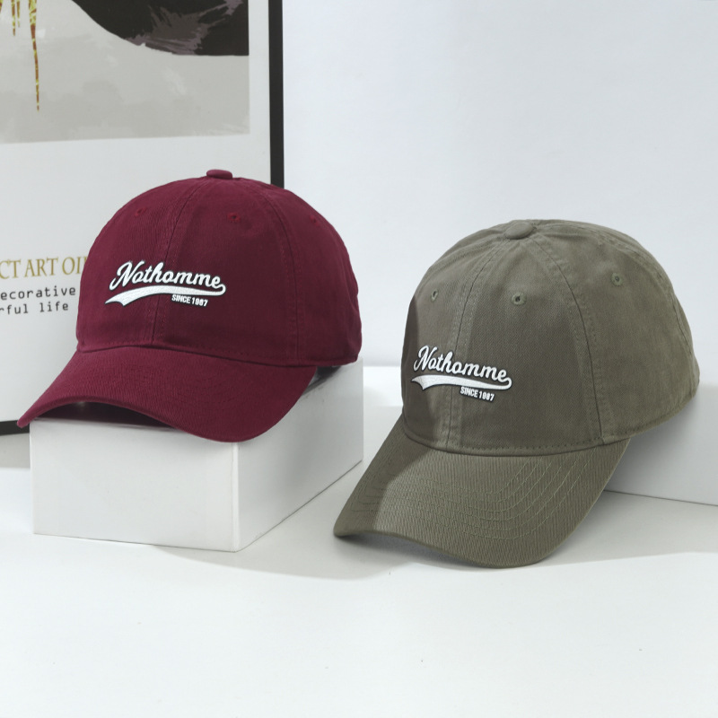 Kvinders nye presselim blød top baseball koreansk version Tide Wash uddyber ansigtsudstilling Little Duck Tongue Hat Mænd_voghion.com