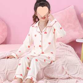 儿童女睡衣2026新款薄款小女孩中大童超萌可爱卡通空调家居服套装