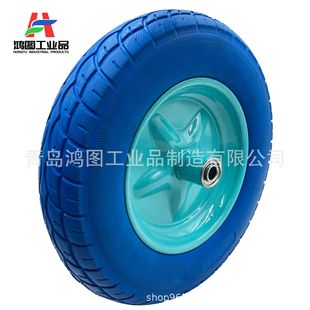Factory Customized 4.00-8 Polyurethane Pu Foam Wheel 14inch Solid Tire Trolley Wheelbarrow Wheel Wholesale