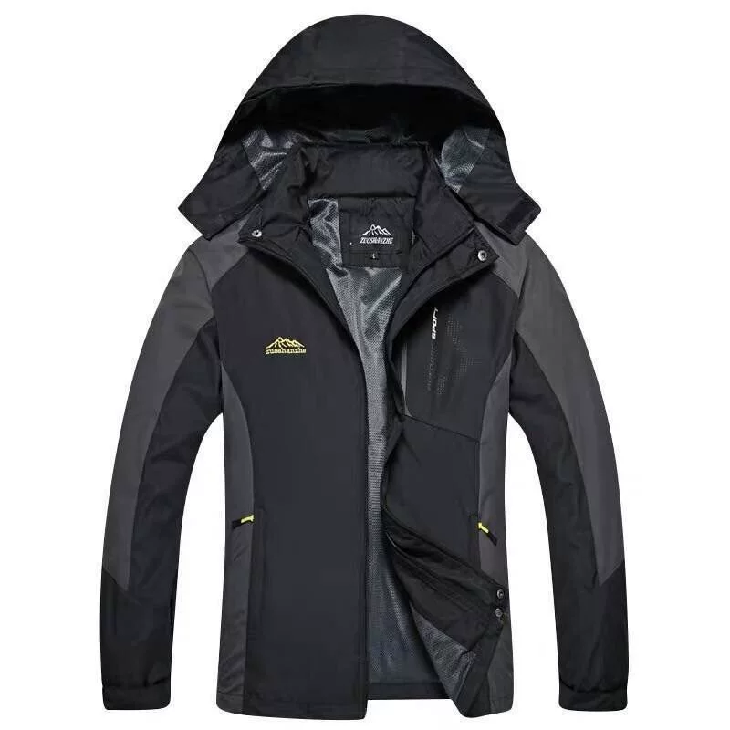 Autumn thin windproof travel jacket for work with hood