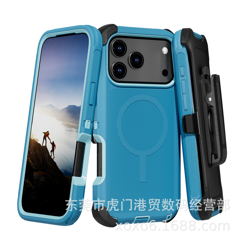iPhone17 ProMax 3 磁気電話ケース Apple 17 Defender Defender 保護ケースに適しています。|undefined