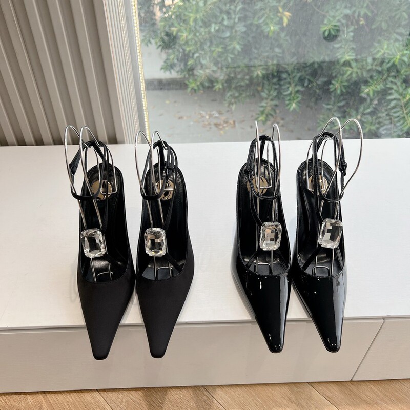 High-fixed version beautiful stunner high heels rhinestone super high heel covered toe sandals cross stiletto sexy silk shoes