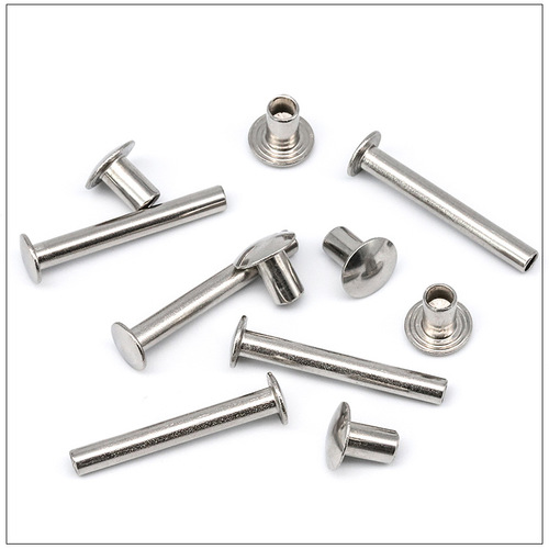 304 stainless steel flat round head semi-hollow rivet round head hollow rivet male and female screw hollow nail manufacturer