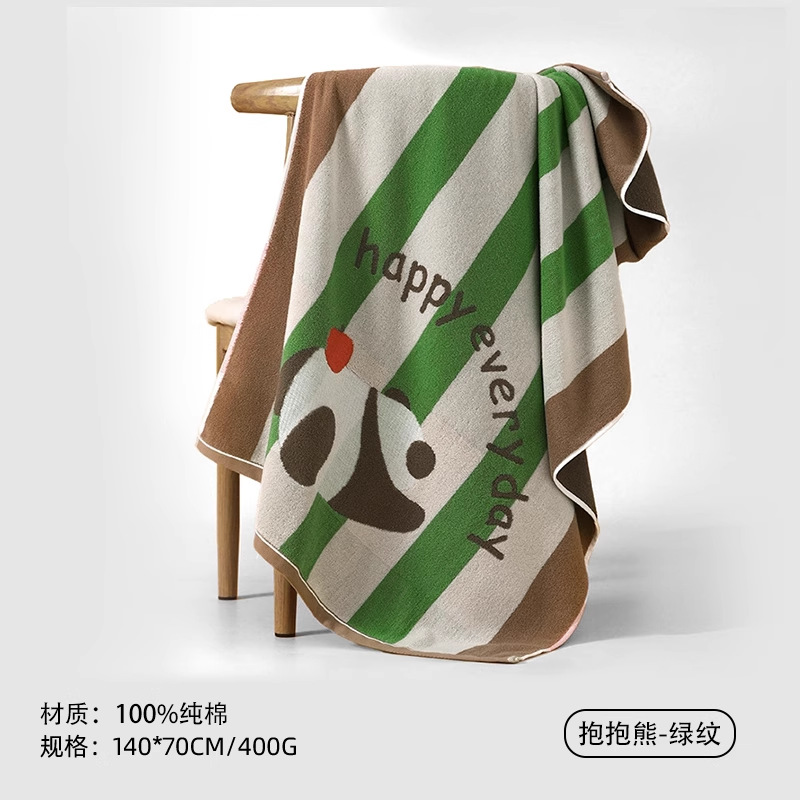 Hug Bear-Green Pattern
