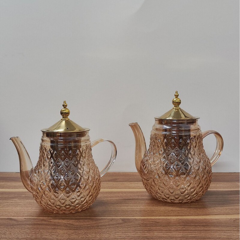 Japanese-Style Middle Eastern Pot, Arabic Coffee Pot, Heat-Resistant Glass Teapot, Flame-Safe, Large Capacity, Heat-Resistant Glass Pot