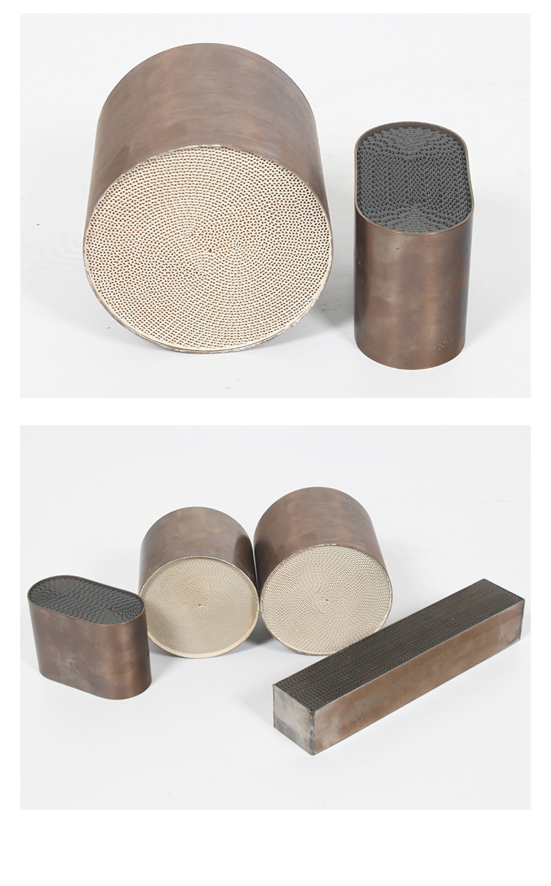 Exhaust Three-Way Catalyst Metal Carrier Exhaust Purification Metal Filter Silent Modification 300 Mesh Metal Carrier