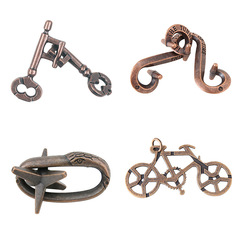 Moxu PUZZLE zinc alloy ring unlocking intellectual toy set bicycle lock bicycle ring removal