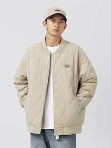 Men's Street Style Winter Jacket with 88.1% Polyester and 11.9% Cotton