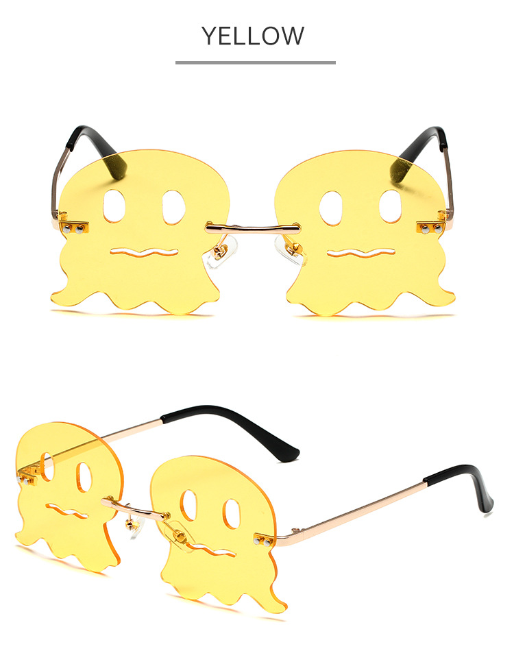 Men's Sunglasses New Octopus Funny Cartoon Metal Sunglasses Party Dance Men And Women Sunglasses_voghion.com