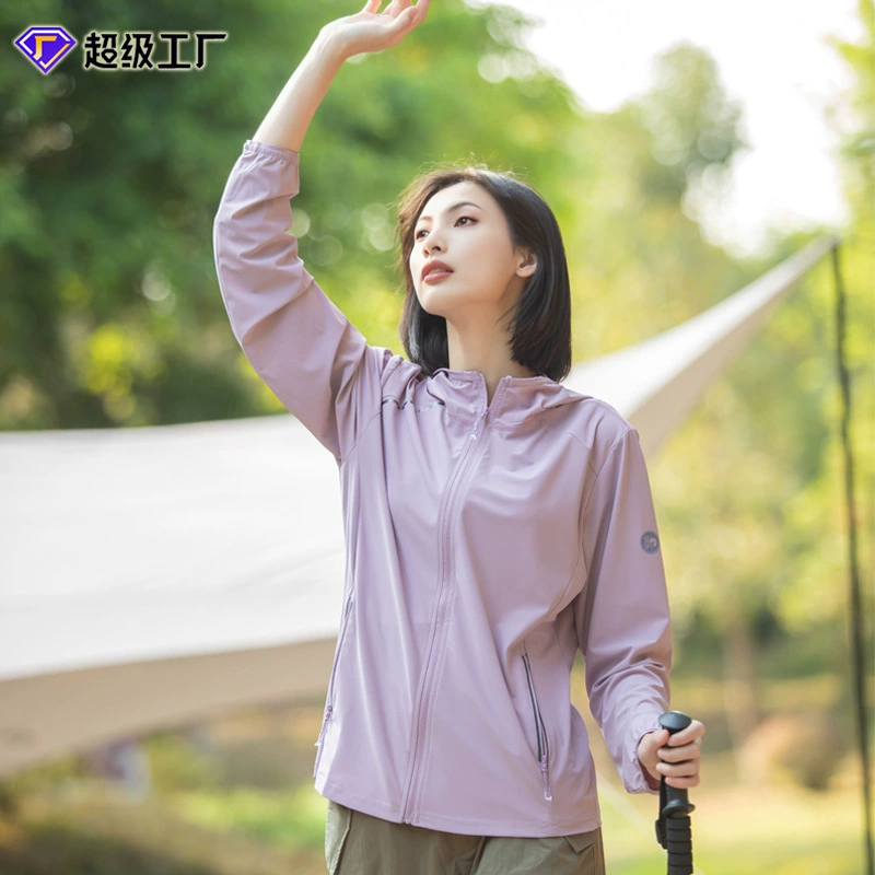 UPF50 наружный солнцезащитный крем женский летний новый стиль высокого качества кожа одежда мужской вязаный лед шелк тонкий солнцезащитный костюм куртка