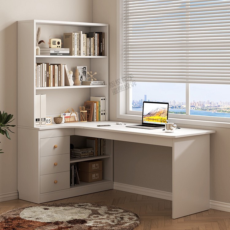 Desk and Bookshelf Corner Combo Student Desk Set Computer Desk Home Simple Writing Desk Bedroom Study Desk