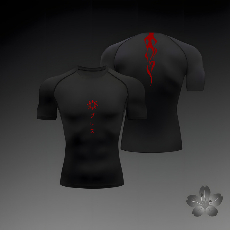 Men's Compression Shirt Fitness Sports Running Gym T-Shirt Athletic Workout Bodybuilding Exercise Quick Dry Style T-Shirt