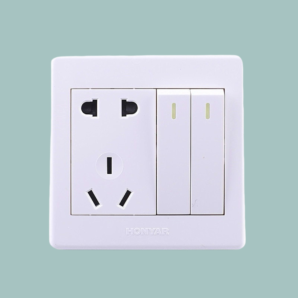 Conector de conmutación de aluminio de aluminio MEE X3 serie 86 tipo cinco agujeros dos o tres conector panel de conector escondido