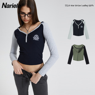 HeyHenry 2025�W���޾�����ײɫ�Bñ���ö̿��L��T��¶Ě����Ů