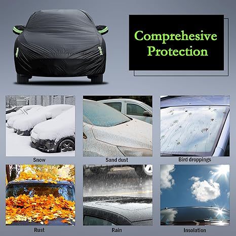 Cross-Border Exclusive Supply of Polyester Taffeta Car Cover 190t, Waterproof and Sun-Proof, Full-Cover Type for Cars, Dust-Proof, Rain-Proof, and Hail-Proof
