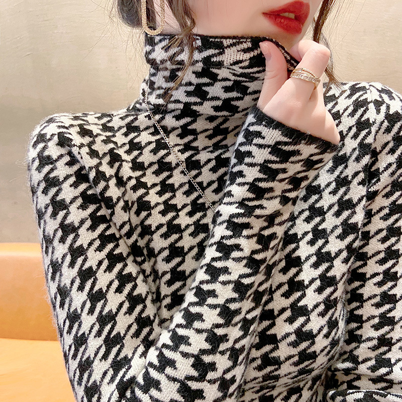 智贝主图_2高领打底衫女秋冬洋气时尚2021年新款爆款修身