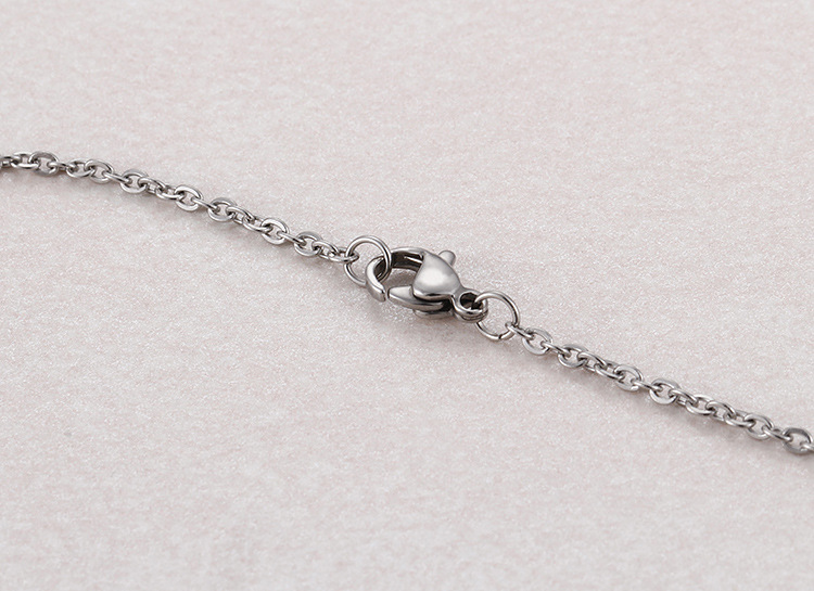 Heart-shaped Necklace Couple Earrings Fashion Titanium Steel Clavicle Necklace Earring Set