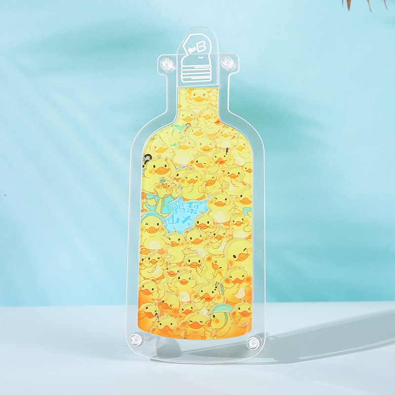 Puzzle acrílico personalizado con botellas enmarcadas, gatos, conejos, cerdos, patos, perros, dibujos animados, puzzle al por mayor