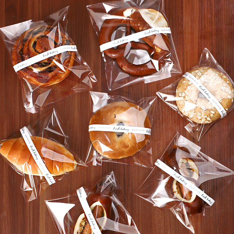 opp塑料欧包面包袋烘焙包装袋透明吐司袋甜甜圈贝果饼干打包袋子